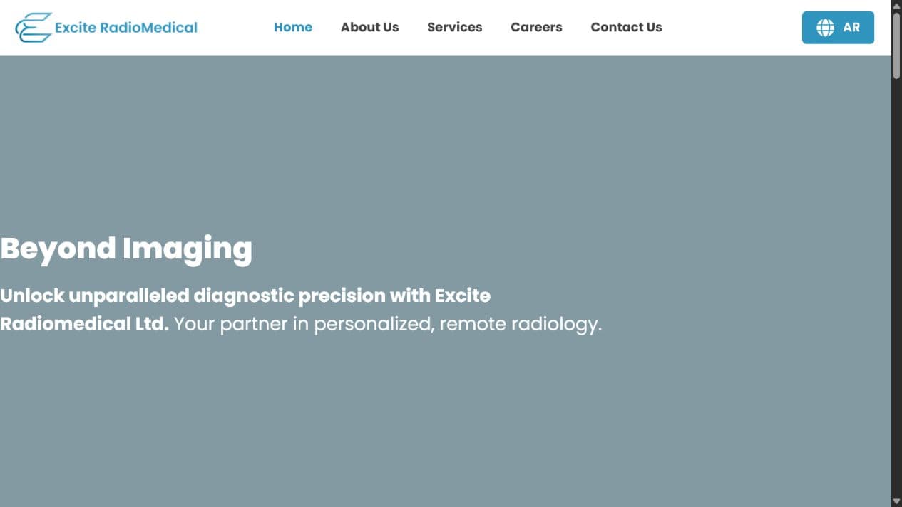 Excite RadioMedical live website homepage