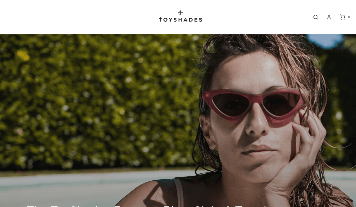 ToyShades live website homepage